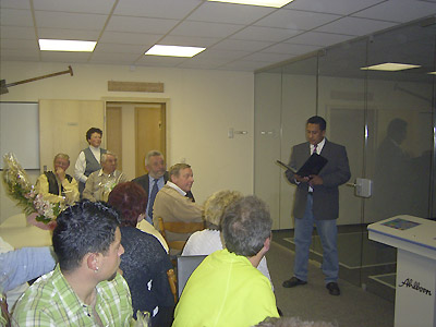 Uwe Hammer bei seiner Ansprache