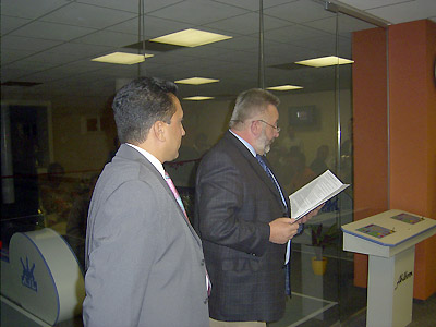 Brgermeister Bernd Schlegel bei seiner Ansprache