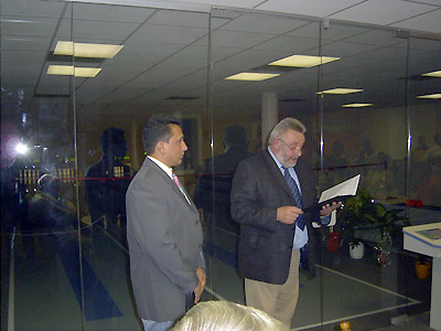 Brgermeister Bernd Schlegel bei seiner Ansprache