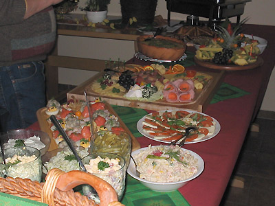 kalt-warmes Buffet
